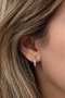 Heliophilia Silver Pendientes de Plata de Ley 925 con Circón